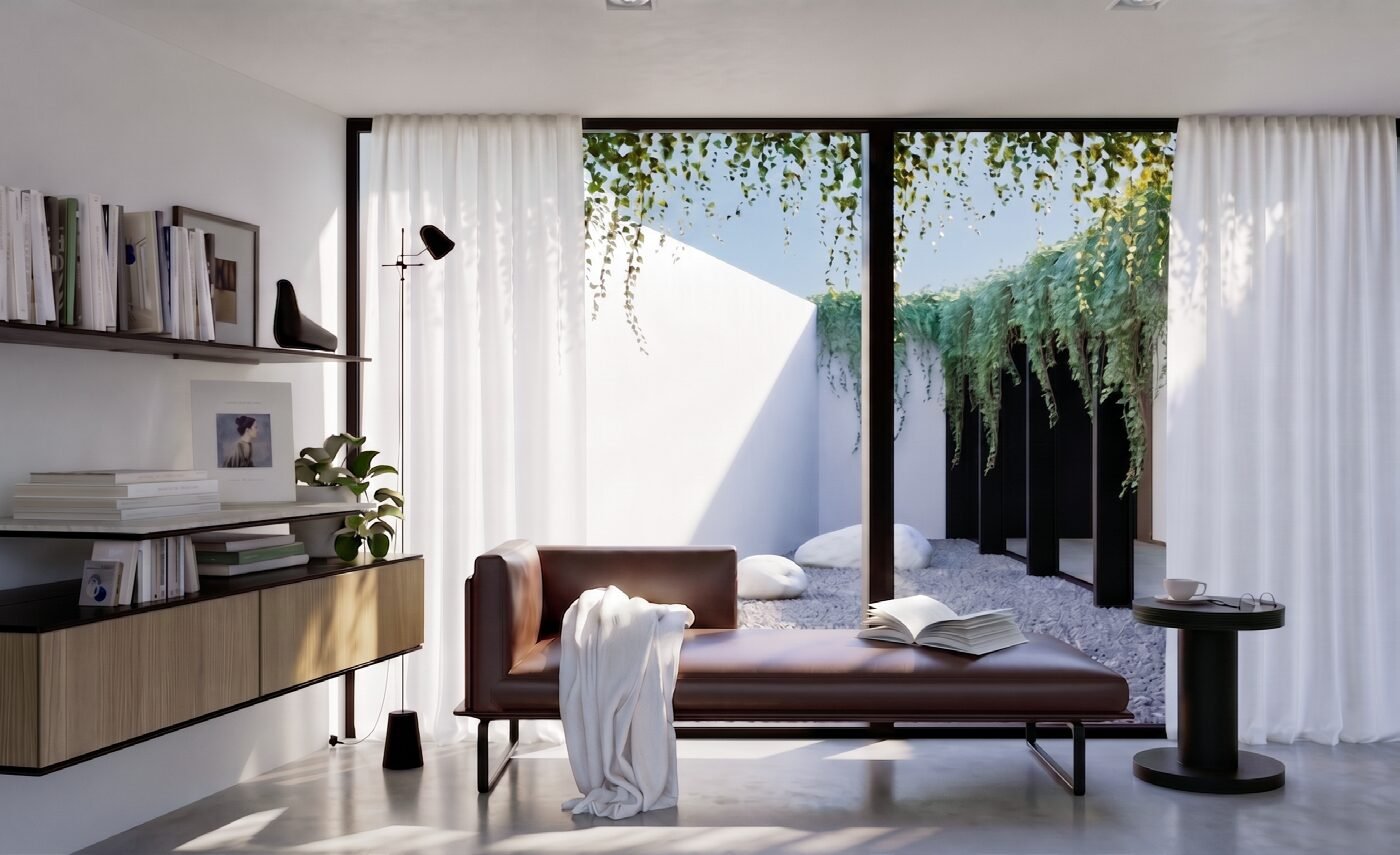 Interior view of Continuous House