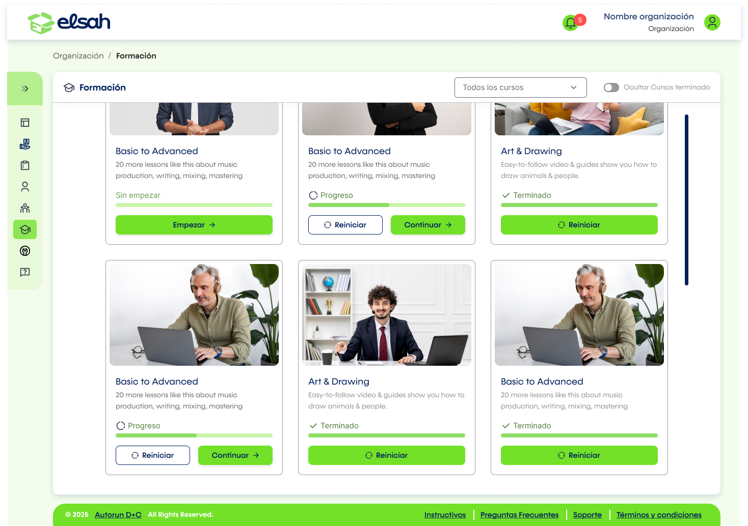 ELSAH NGO-side process and training interface