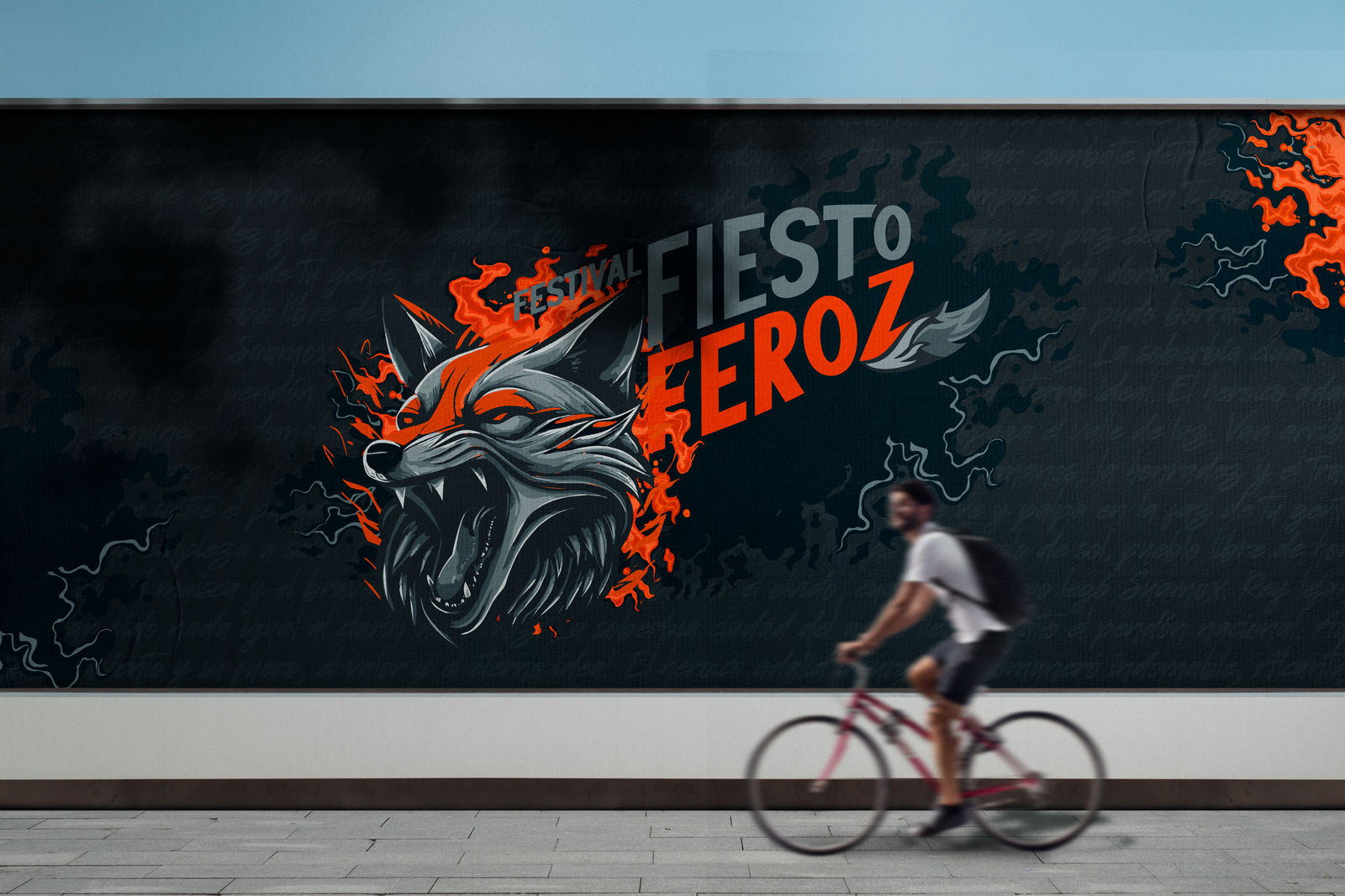 Fiesto Feroz street billboard mockup