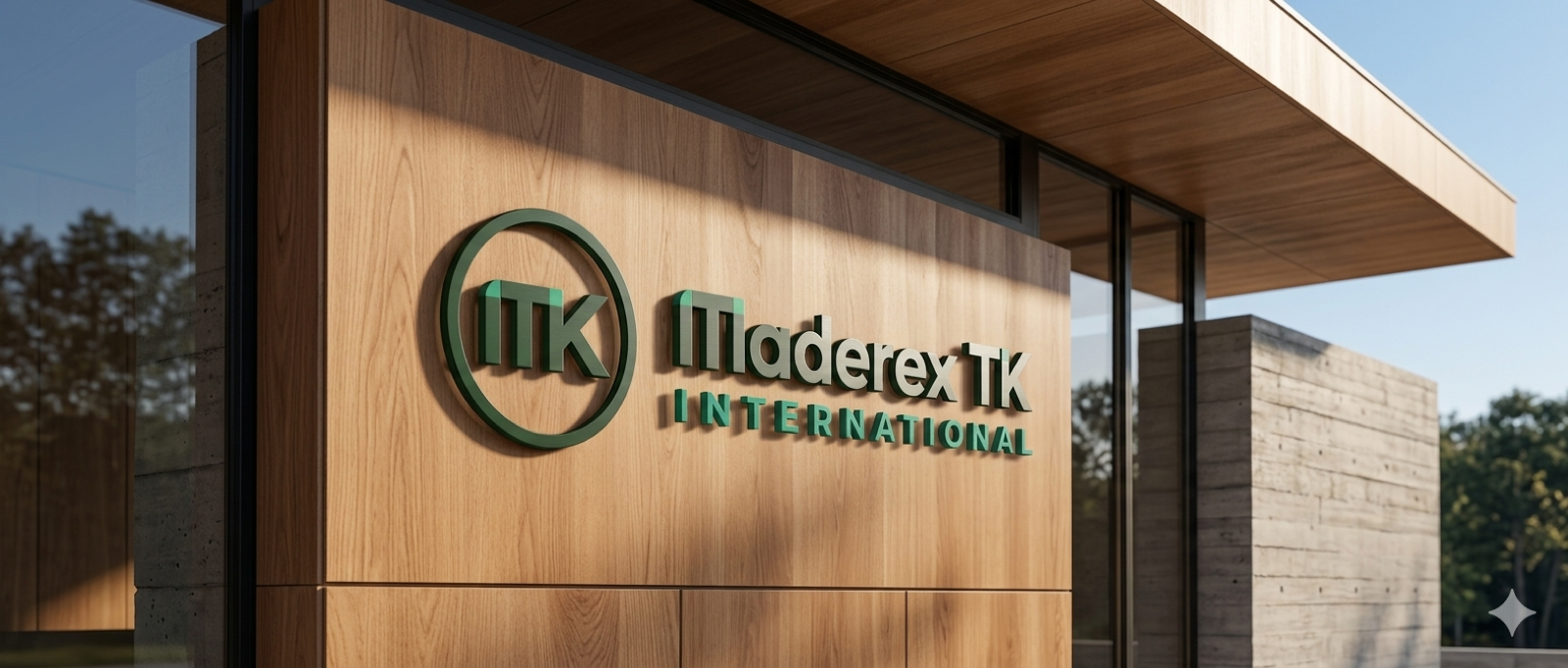 Maderex TK entrance signage
