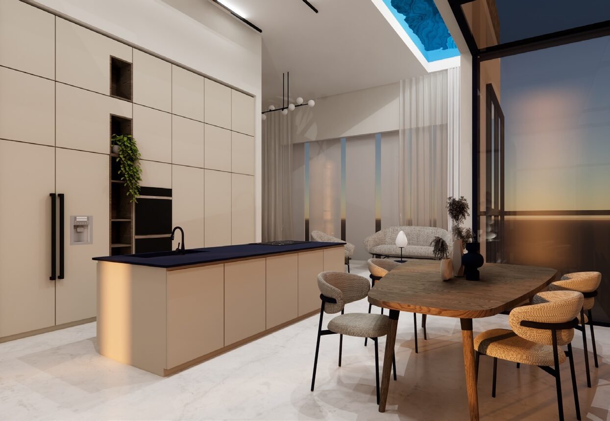 Dining space in White Box